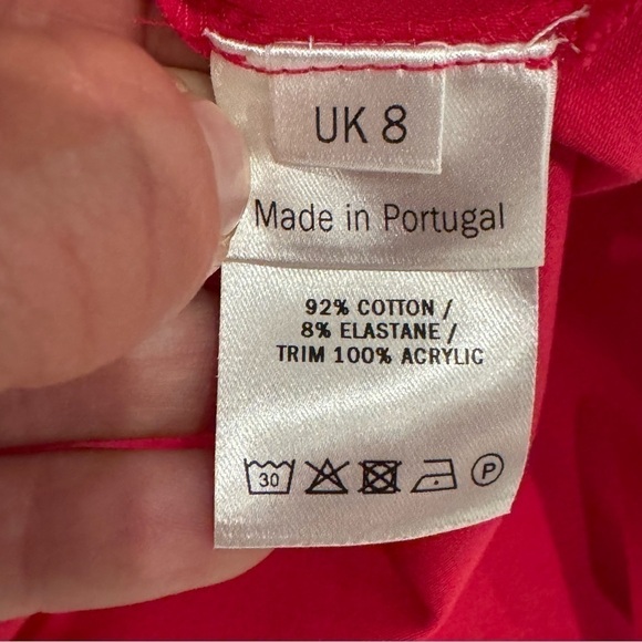 Molly Goddard Pink Cotton Lola Ruched Short Mini Dress Size US 4 / UK 8 EUC - Picture 10 of 11